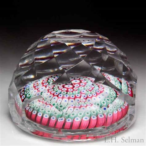 Antique Art Glass Paperweights L H Selman Fine Glass Paperweights