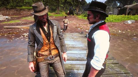 Rdr2 online red harlow outfit. RDR2: Dutch ain't never gonna leave John Marston - YouTube