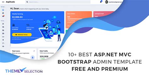 Best Asp Net Mvc Bootstrap Admin Template Free And Premium