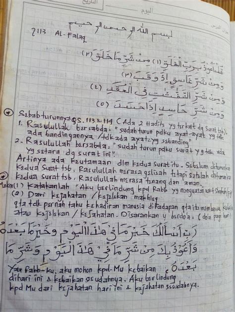 Surat Al Falaq Dan Artinya Luciantarostephens