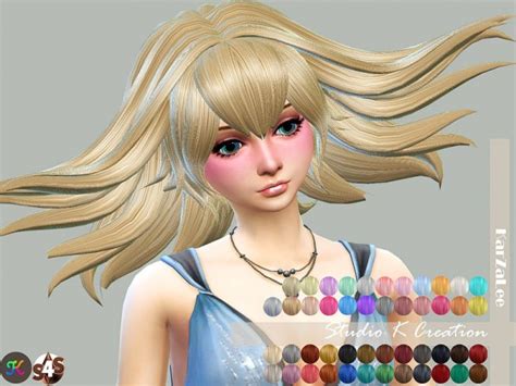 Studio K Creation Animate Hair 77 Ragyo Normal Version Sims 4 Hairs