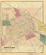 Santa Clara map Vintage map of Santa Clara restored fine | Etsy