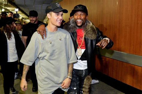 Floyd Mayweather And His Musician Friends Justin Bieber Mariah Carey And More Billboard