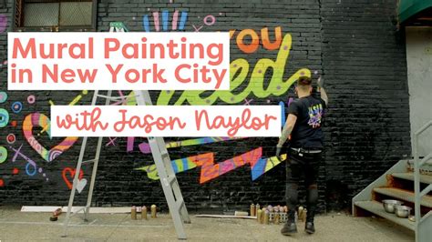 Mural Painting In Nyc With Jason Naylor Mural Artists In Nyc Youtube