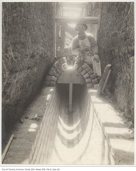Old Photographs From 100 Years Of The Toronto Sewer System Sewer
