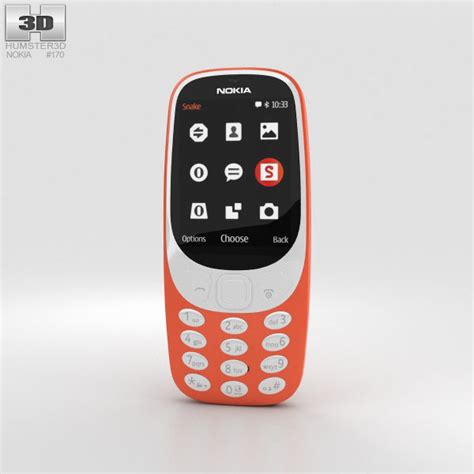 Nokia 3310 2017 Warm Red 3d Cgtrader