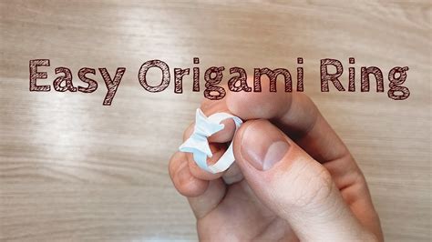 Easy Origami Ring Youtube