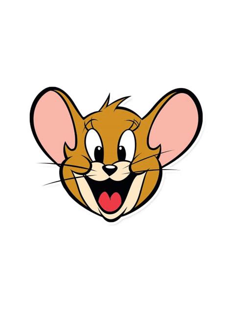 Jerry Face Official Tom And Jerry Sticker Redwolf
