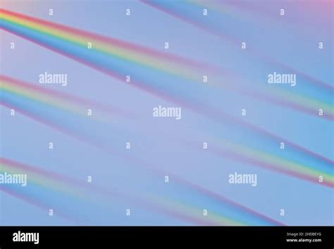 Rainbow Prism Light Rays Holographic Background Stock Vector Image