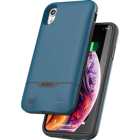 Despite the lower capacity battery apple says the iphone xs lasts up to 30 minutes longer than the iphone x. Encased Rebel Power Battery Case for iPhone XR (Blue ...