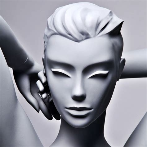 A Abstract Mannequin Head Design From The Concept 2 Range Face