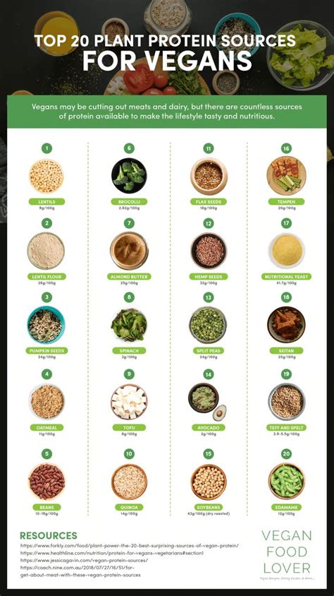 Top 20 Plant Protein Sources For Vegans Vegan Food Lover In 2020