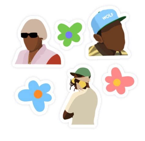 Tyler The Creator Sticker Pack Sticker By Hoppydesigns Redbubble