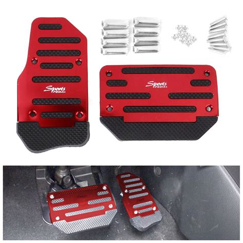 Autopdr Non Slip Car Brake Accelerator Gas Pedals Pads