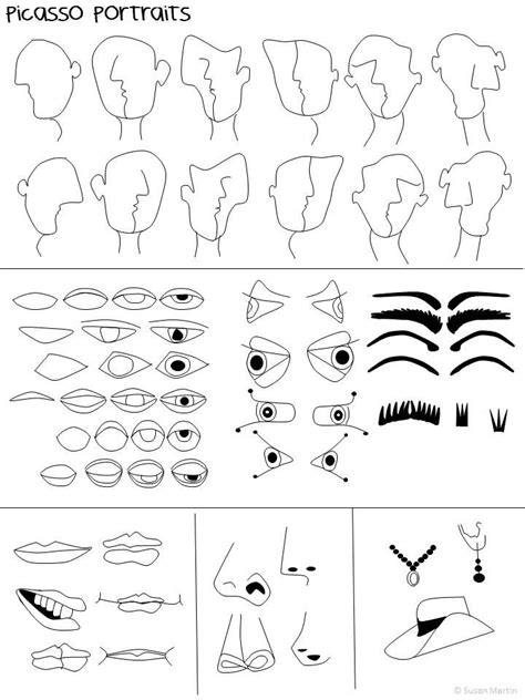 Get the four page face printable for our picasso style paper project! Más de 25 ideas increíbles sobre retratos de Picasso en ...