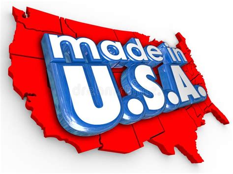 Made In Usa America Production Manufacturing Goods Products Stock