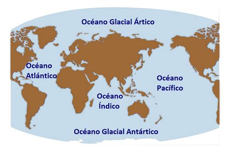 Los Océanos El Mundo Y Los Continentes