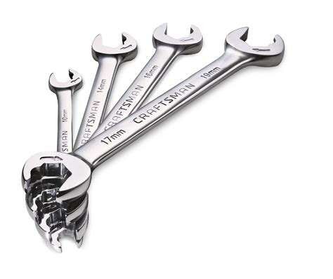 Craftsman 4 Pc Standard Sae Open End Ratcheting Wrench Set Free