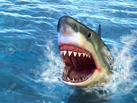 Shark With Mouth Open Drawing At GetDrawings Free Download