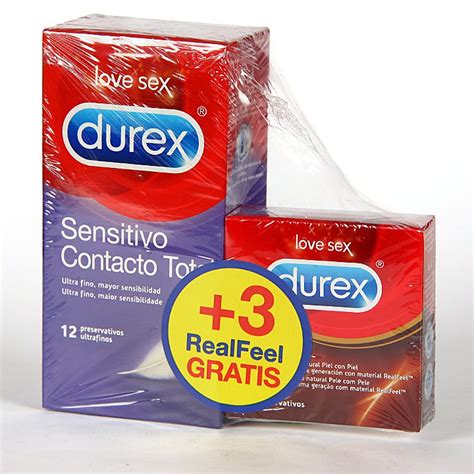 Durex Sensitivo Contacto Total Preservativos 12 Unidades Durex Real