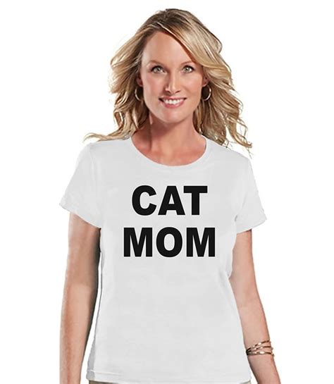 7 Ate 9 Apparel Womens Cat Mom Mothers Day T Shirt Mothers Day T Shirts Funny Mom Shirts