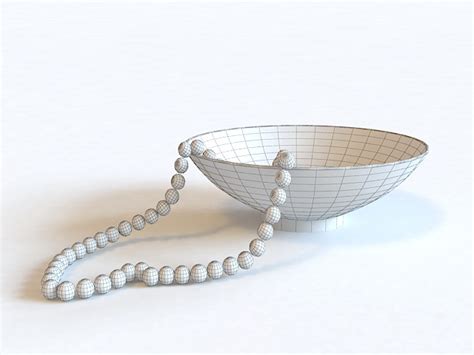 Pearl Necklace 3d Model 3ds Max Files Free Download Modeling 37512 On