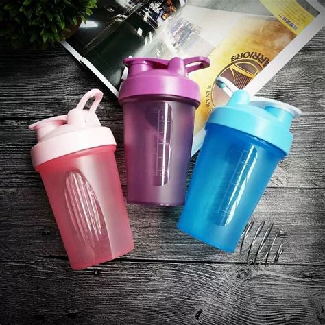 2023 Sport Shaker Bottle 400ml Whey Protein Powder Mixing Bottle Sport Fitness Gym Shaker