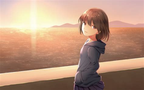 3840x2400 Anime Girl Looking Back At Viewer 4k Hd 4k Wallpapers Images