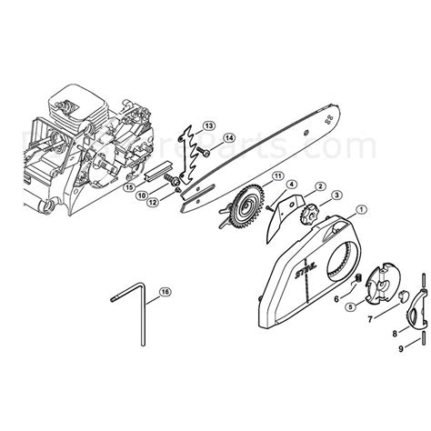 Stihl Ms 170 Chainsaw Ms170 2 Mix Parts Diagram Quick Tensioner Parts