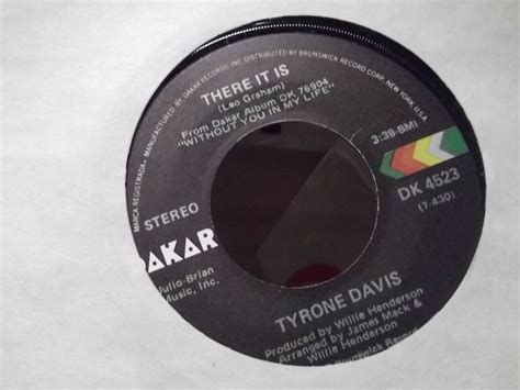 G1 Tyrone Davis You Wouldnt Believethere It Is In Dakar Records Ebay
