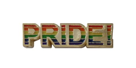 Rainbow Lgbtq Gay Pride Gilt Enamel Pin Badge Etsy