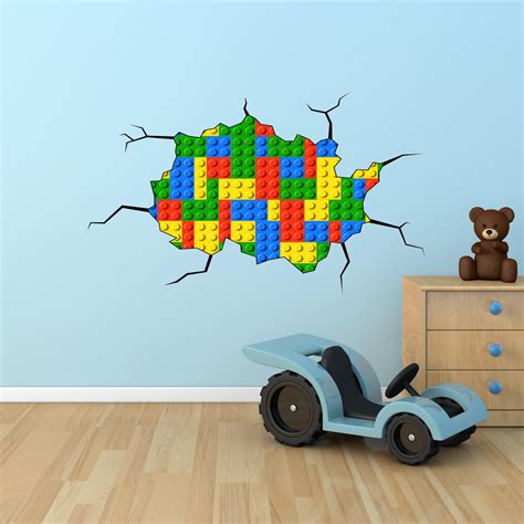 A Cracked Wall Effect Revealing Lego Bricks Looks Brilliant In A Child