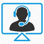 Icon Center Service Support Call Chat Monitor
