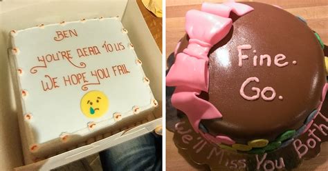 Farewell to my supervisor who is moving to ca. 15 Funniest Farewell Cakes Employees Got On Their Last Day ...