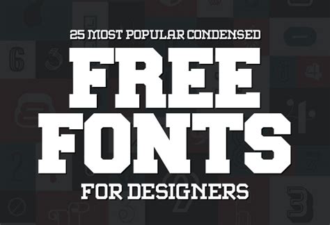 Free Condensed Fonts For Designers Fonts Graphic Design Junction