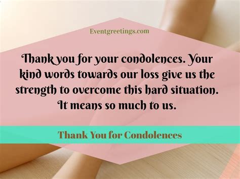 Thank You For Condolences Messages And Notes Events Greetings
