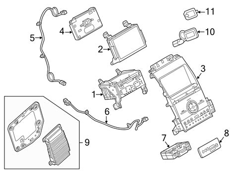 Ford Taurus Control Panel Bezel Dash Unit Infotainment Display