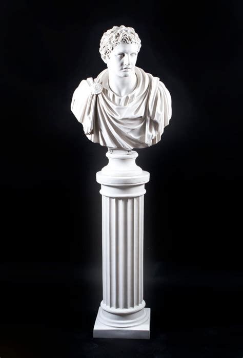 Stunning Marble Bust Roman Emperor General Marc Anthony At 1stdibs