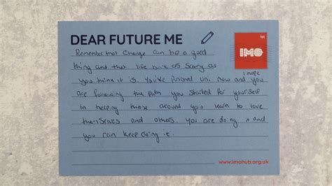 Dear Future Me Care Experienced Teens Pen Letters To The Future