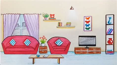 Living Room Drawing At Explore Collection Of