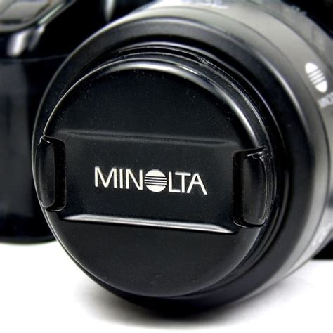 Original Minolta Black Slr Snap Fix Front Lens Cap Etsy