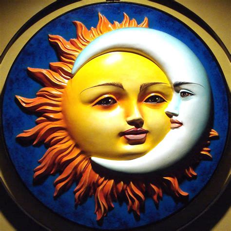 Sun And Moon Moon Painting Sun Art Moon Art