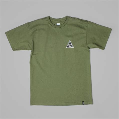 Huf Muted Military Triple Triangle T Shirt Military Huf Tees