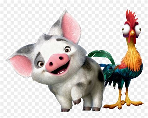 Pua And Hei Hei Free Transparent Png Clipart Images Download