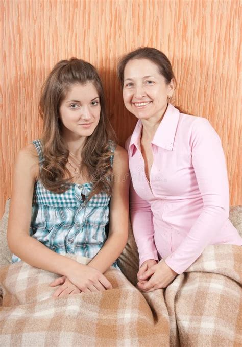 Mother And Her Teen Daughter Stock Photo Image Of Happiness Happy