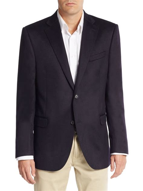 Saks Fifth Avenue Slim Fit Cashmere Blazer In Blue For Men Lyst