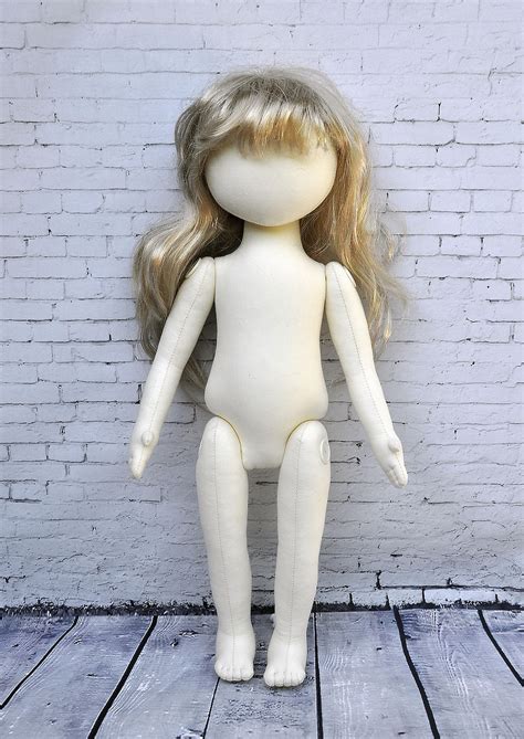 Blank Doll Body 18 Textile Blank Rag Doll Body American Etsy