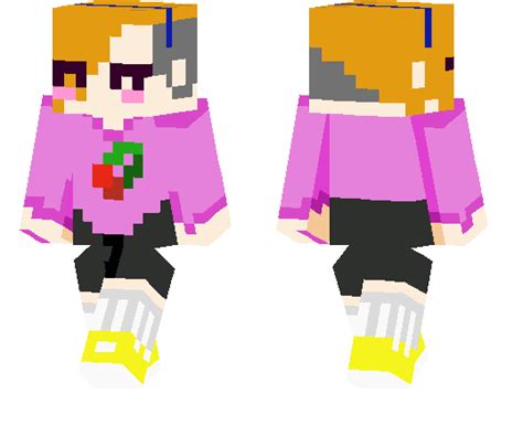 Red Haired Boy With Cherry Shirt Minecraft Pe Skins