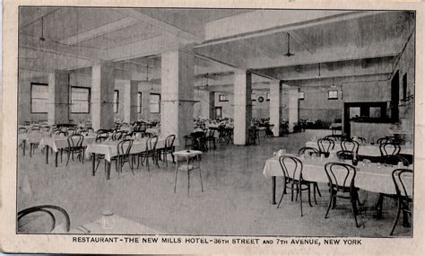 New York New Mills Hotel Restaurant 1908 Adam Cardinal Maida Library