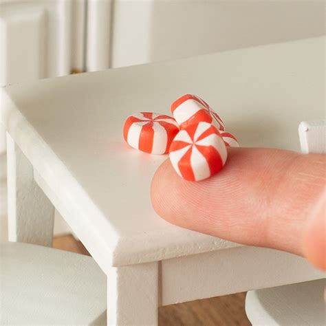 Miniature Peppermint Candies Christmas Miniatures Christmas And